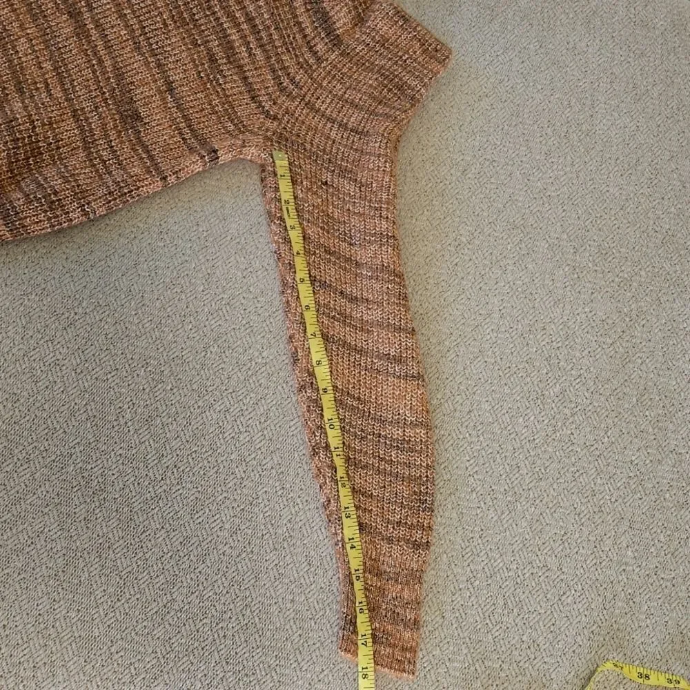 Madewell Brown Space-Dyed Prentess Wool Alpaca Blend Sweater - Size Small
